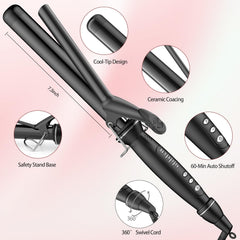 SAOSA curling iron offers five temperature presets for salon-worthy results.