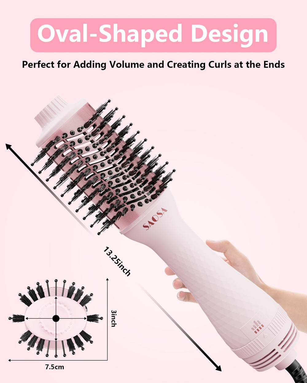 SAOSA hair dryer brush cool shot for setting styles
