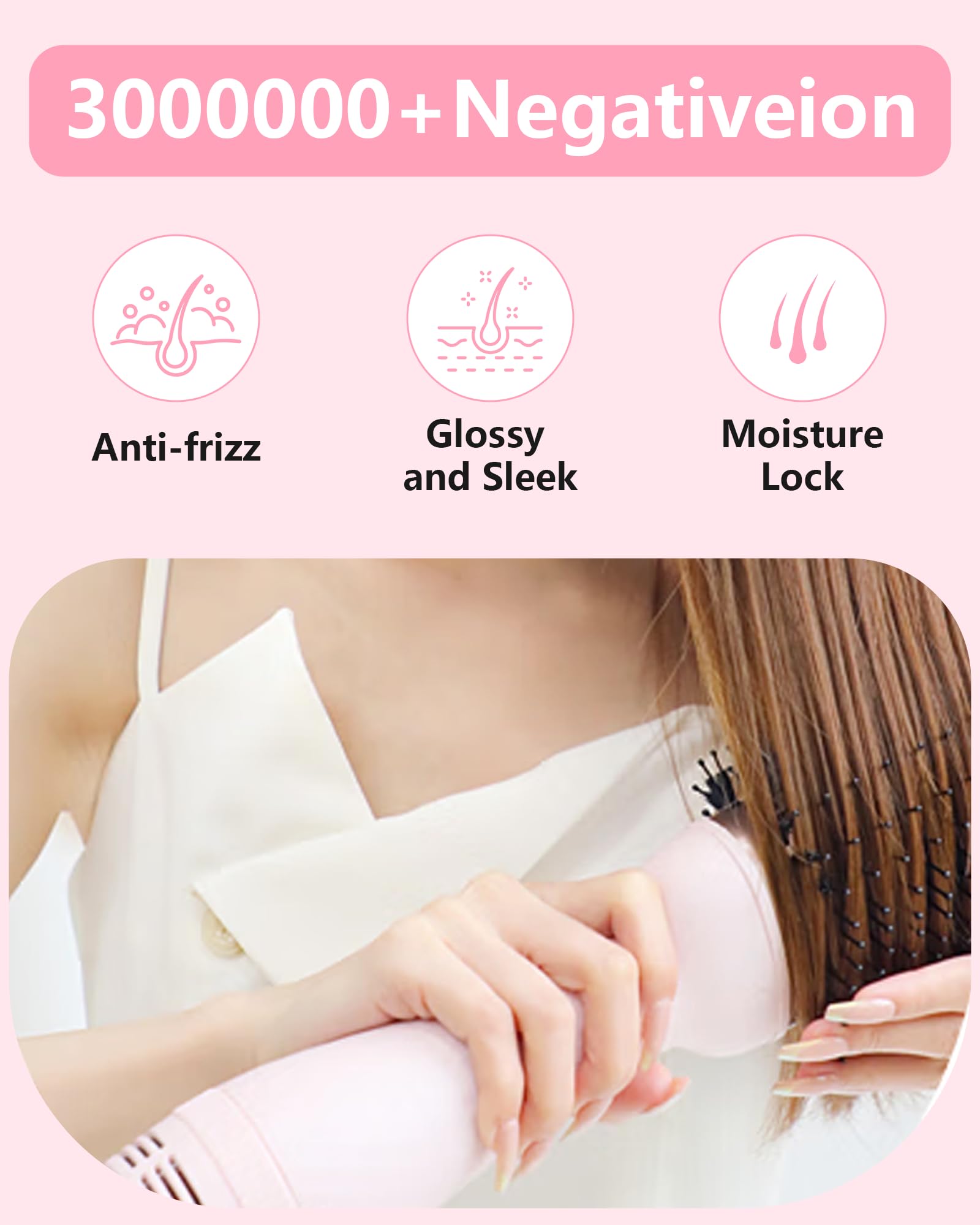 SAOSA Hair Dryer Brush side view highlighting oval head for volume