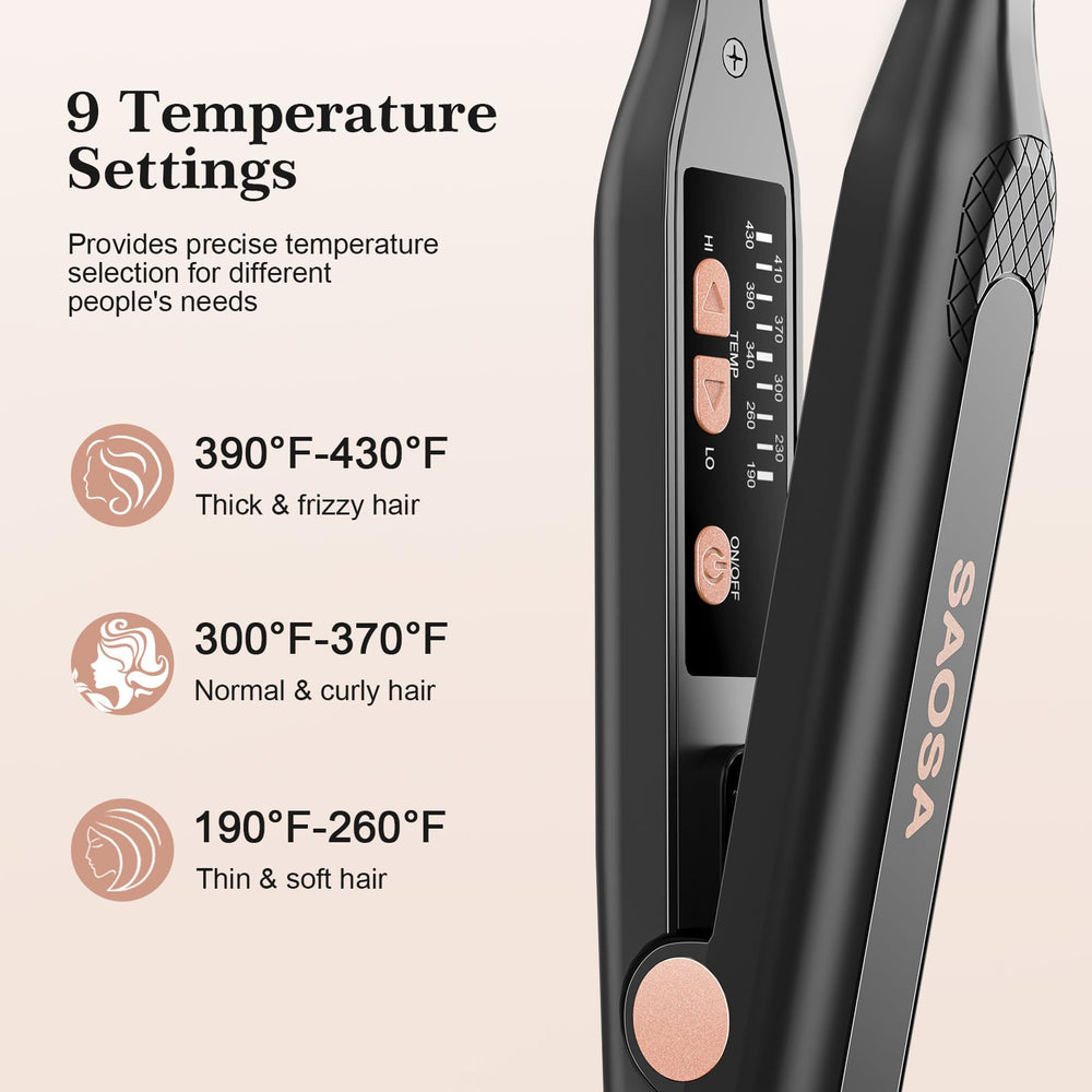 SAOSA Pencil Flat Iron compact design ideal for quick short hair touch ups