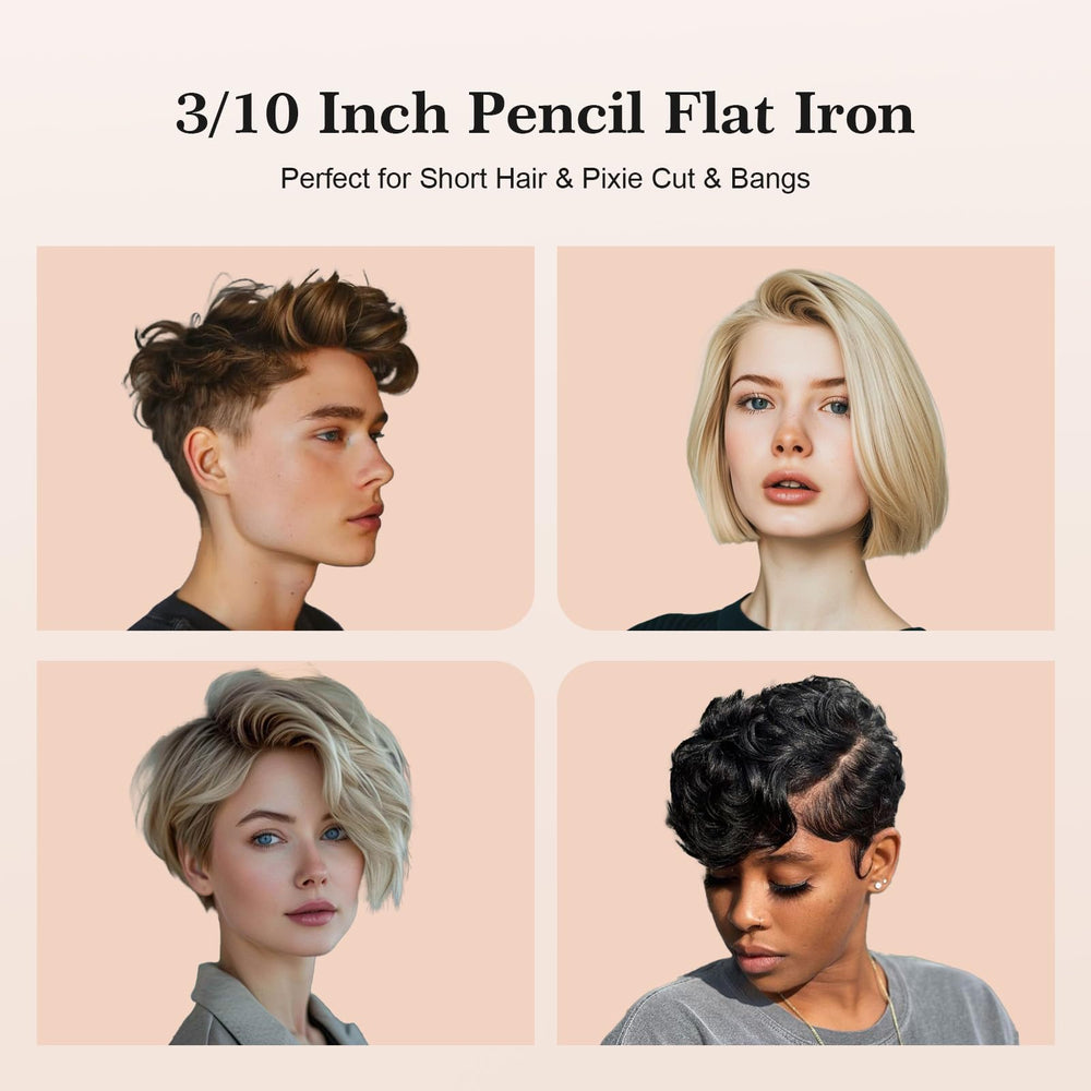 SAOSA Pencil Flat Iron travel dual voltage supports on the go looks