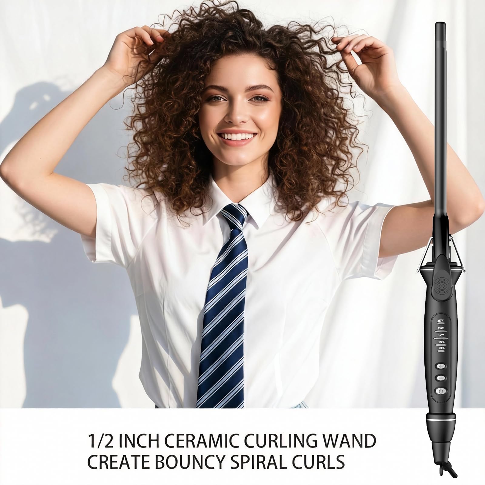 SAOSA tourmaline ceramic coating glow showing frizz-reducing heat protection