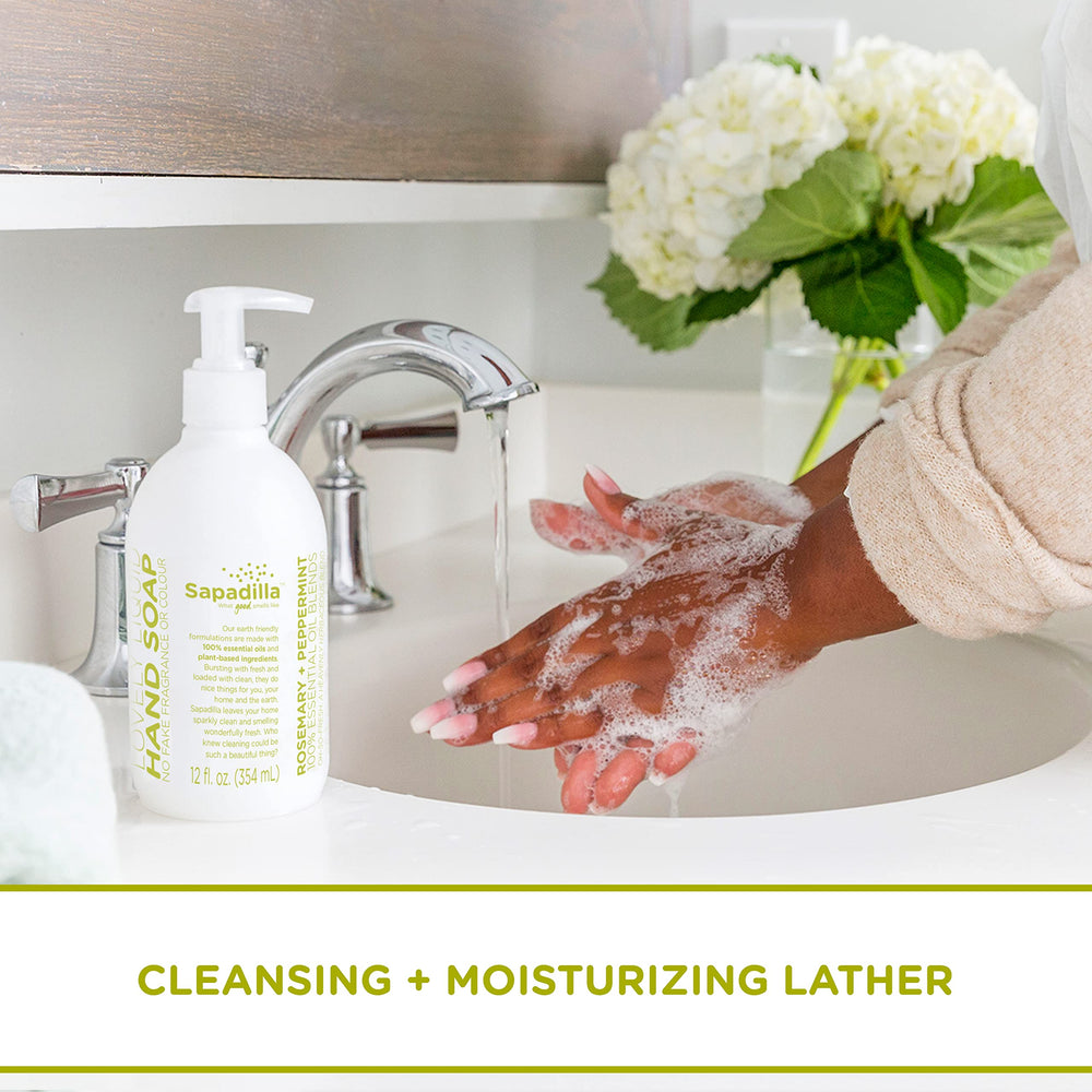 Sapadilla biodegradable packaging emphasizing eco-conscious hand care