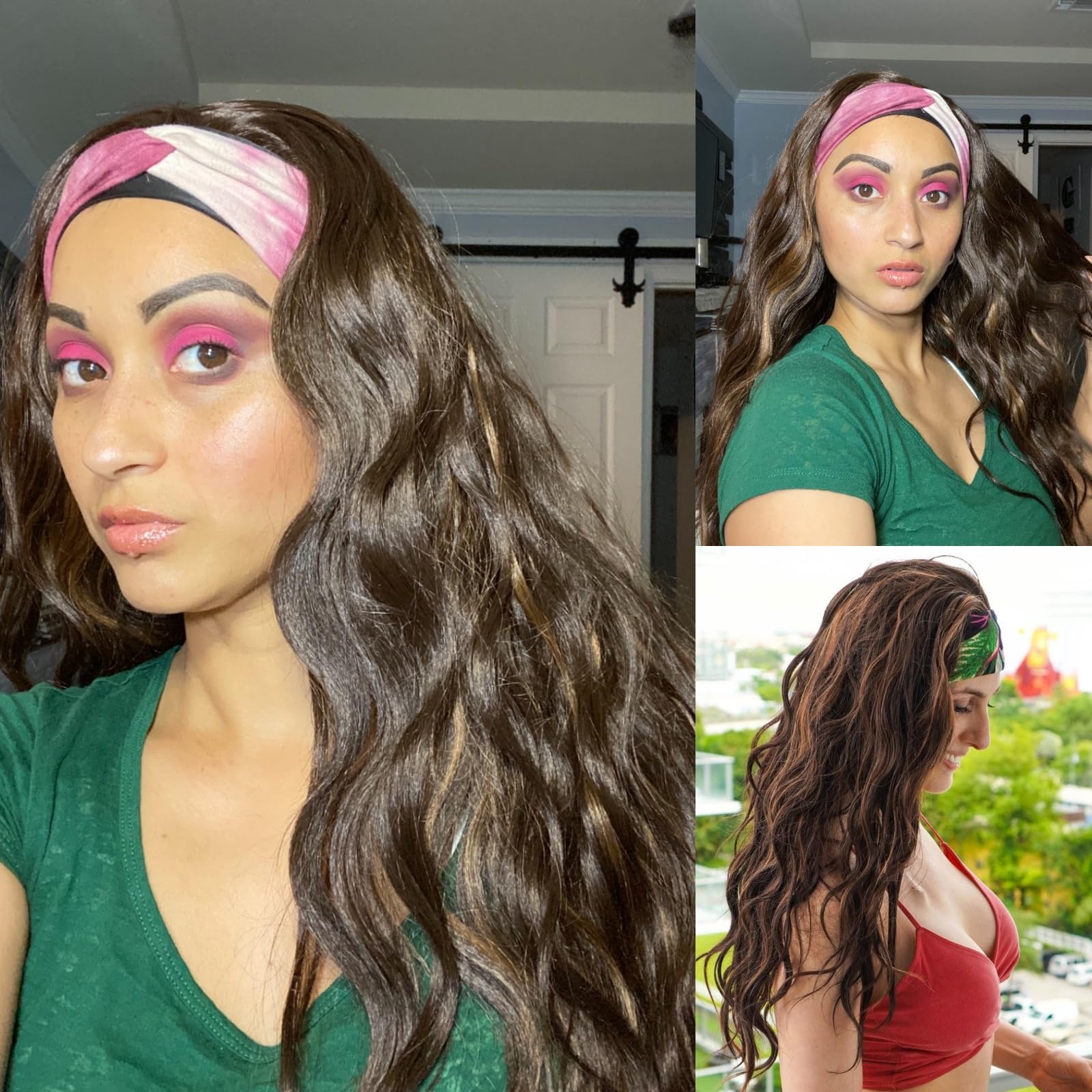 SAPPHIREWIGS color mix brown shade complements most looks.