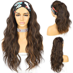 SAPPHIREWIGS glueless headband wig front view 26inch offers natural hairline and easy wear.
