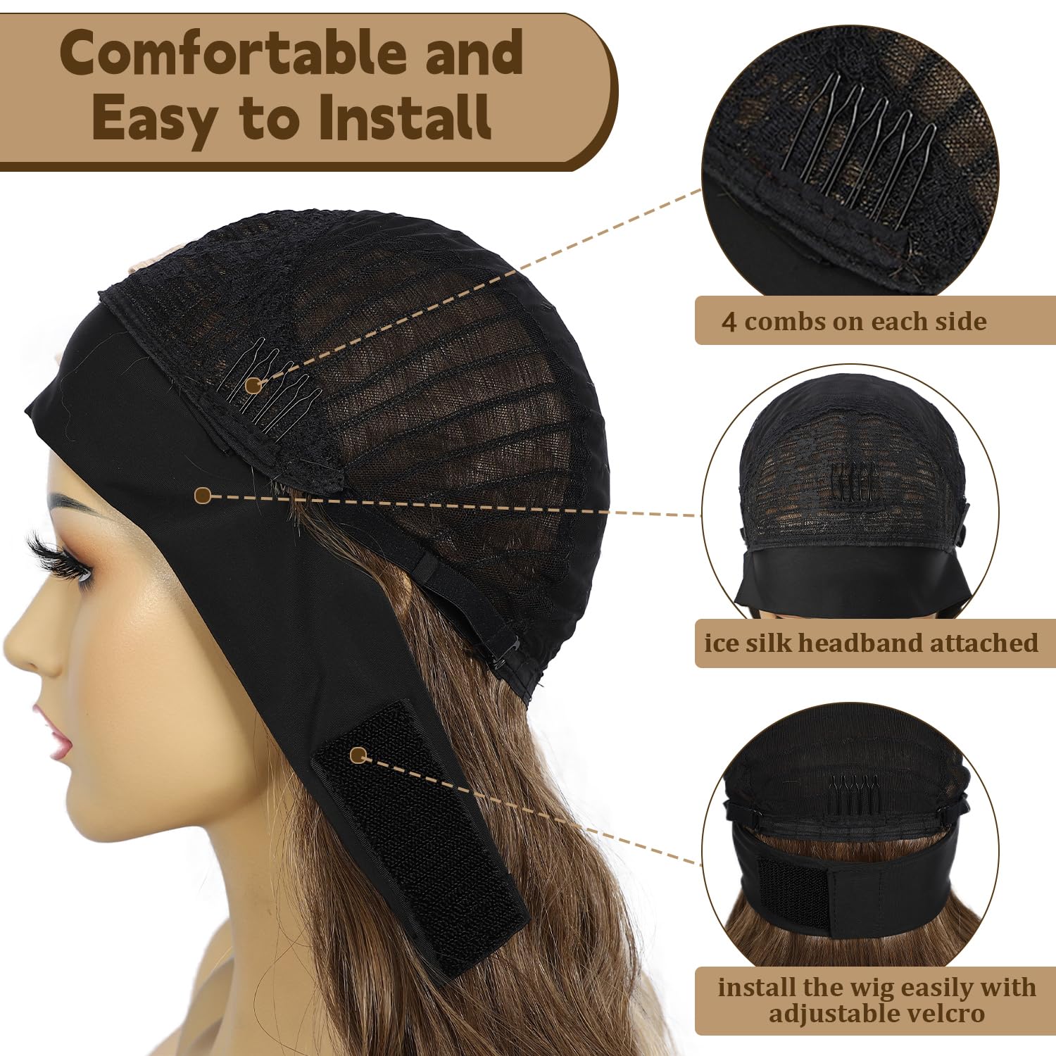 SAPPHIREWIGS lightweight 253g for comfortable daily wear.