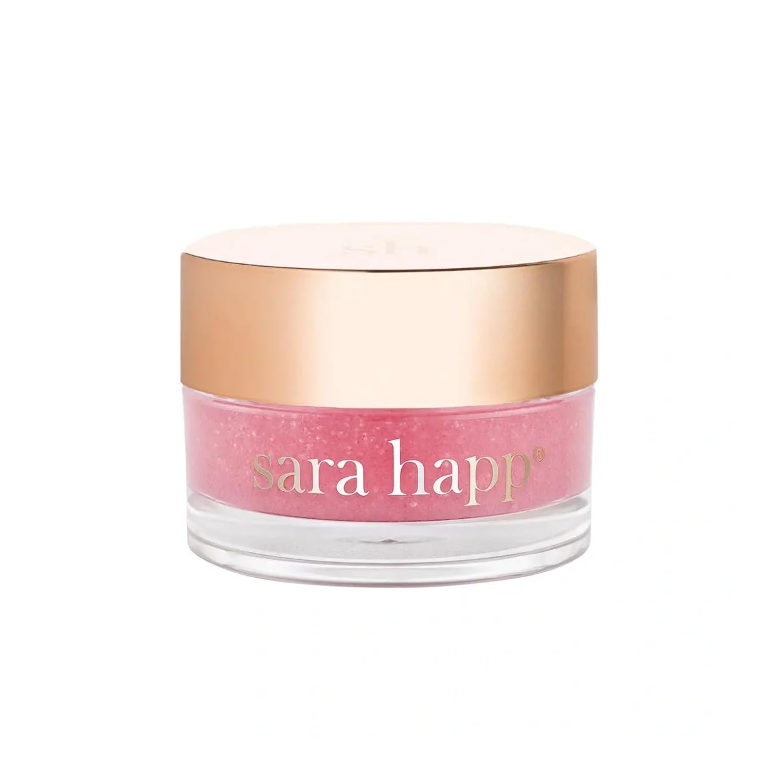 Sara Happ The Lip Scrub pink grapefruit jar closeup for smooth lips prep