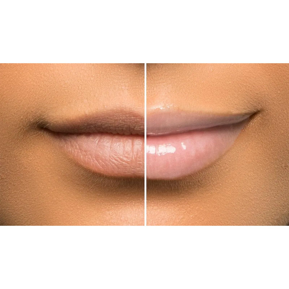 Sara Happ The Lip Slip One Luxe Gloss swirl on hands indicating rich texture and shimmer