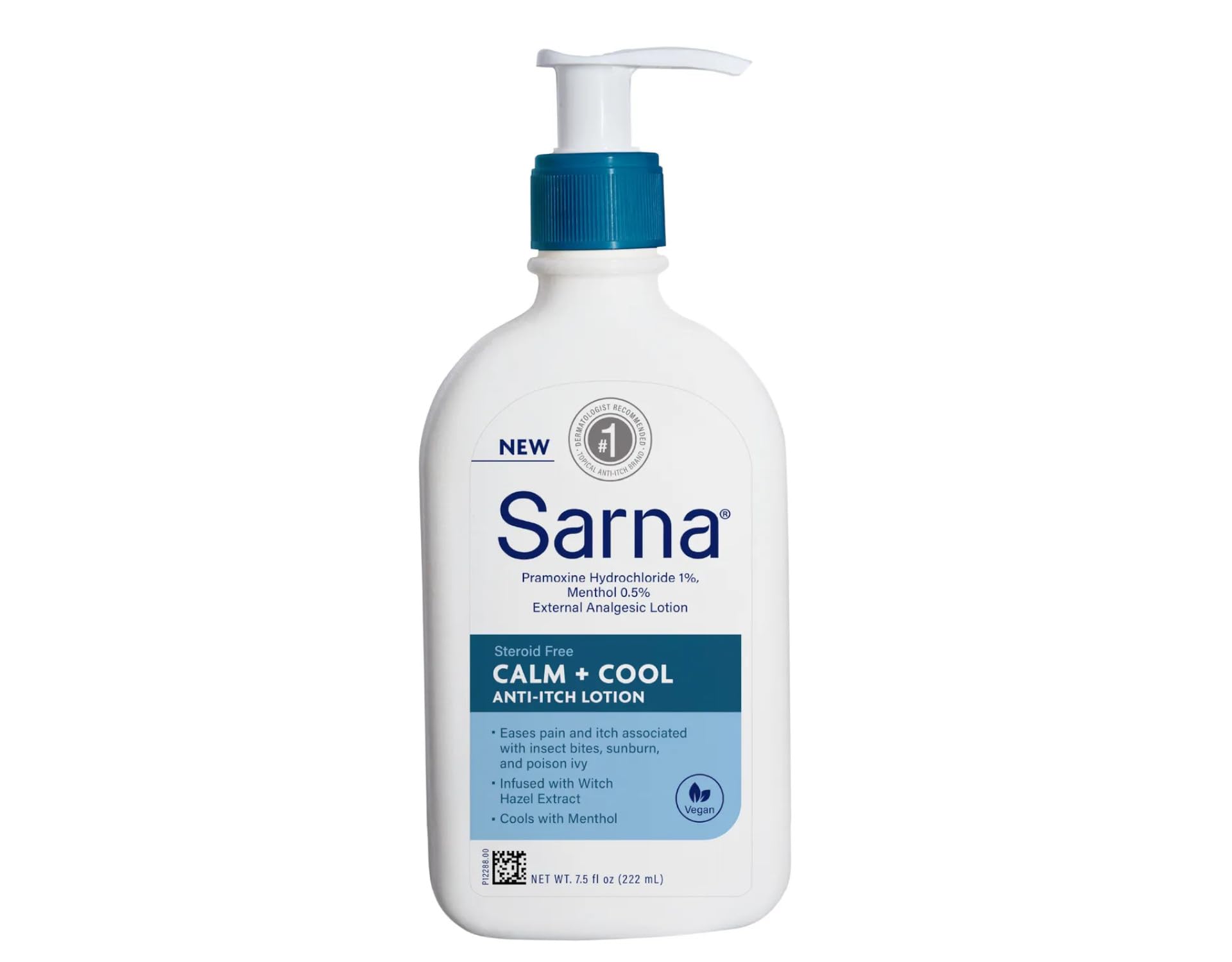 Sarna Calm + Cool close-up texture highlighting light, soothing cream.