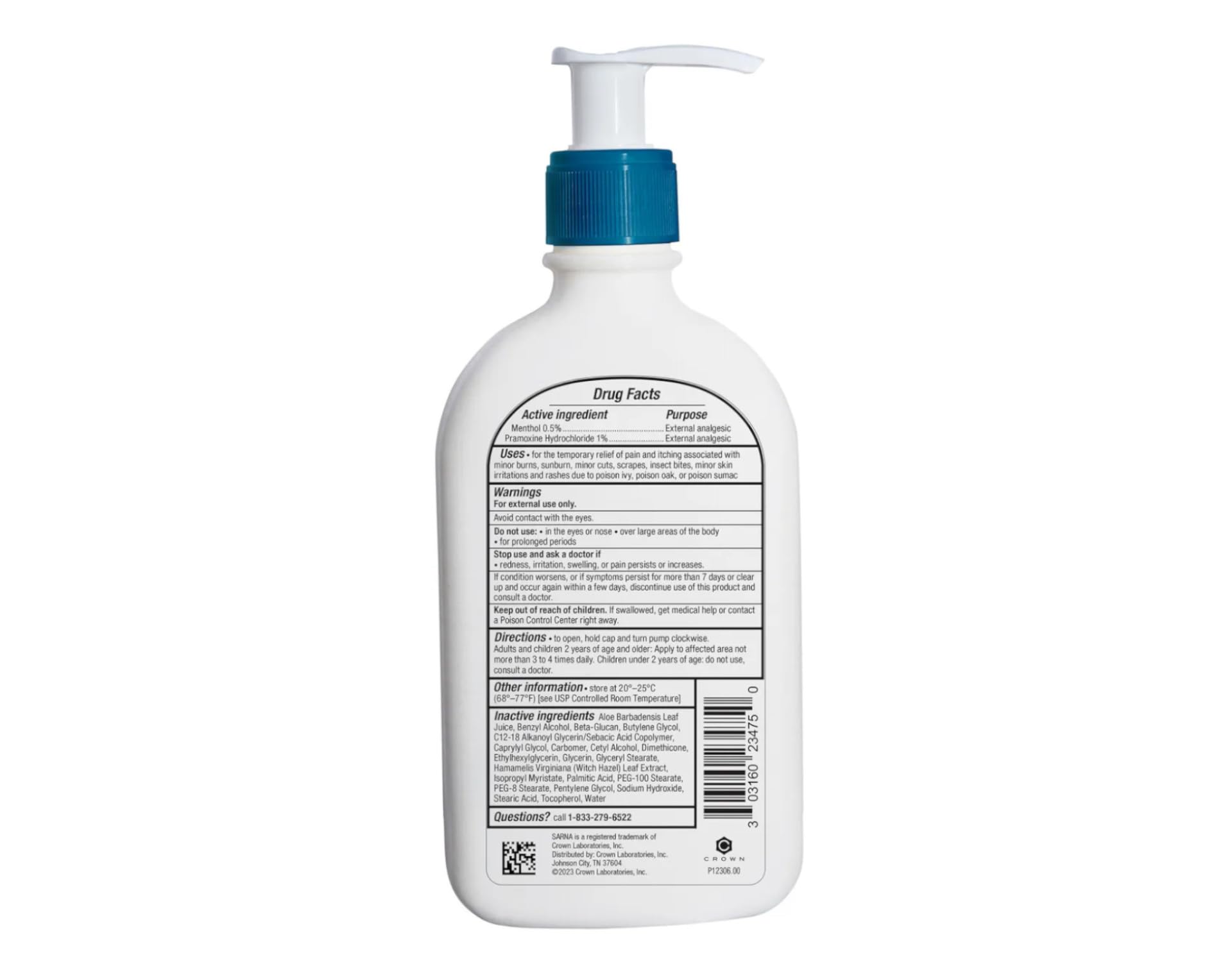 Sarna Calm + Cool applied on arm demonstrating fast-absorbing soothing action.