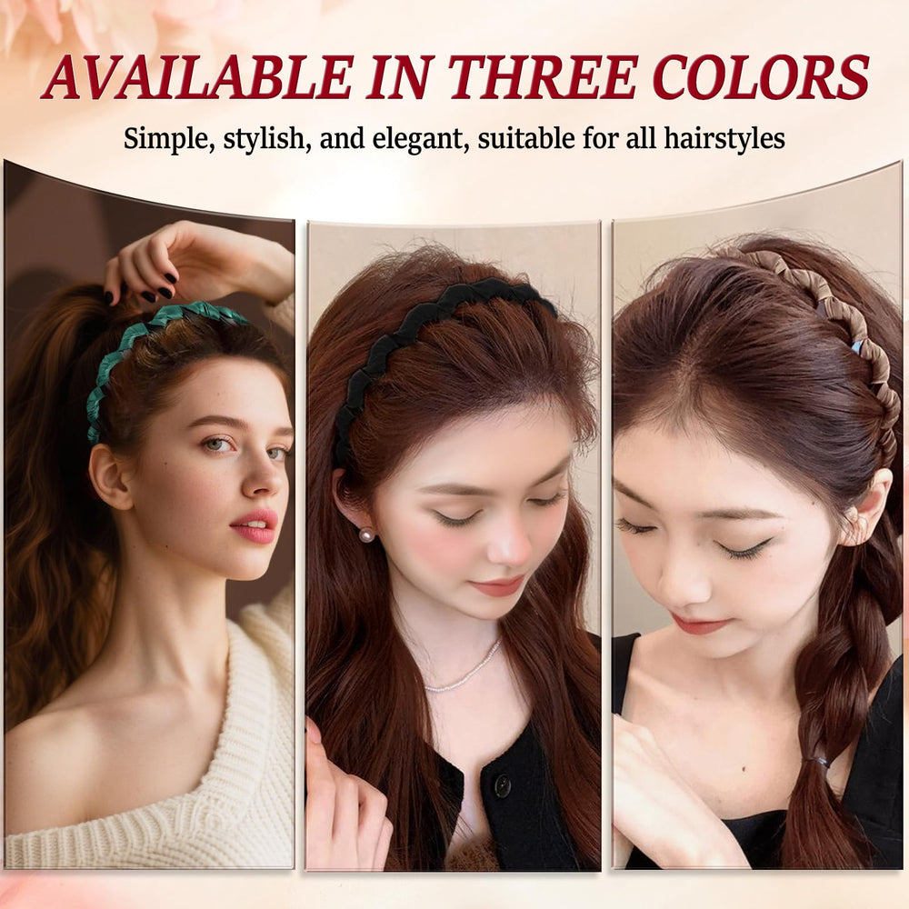 Satasiam 3Pack pearl-detail vintage band adds elegant bridal sparkle.