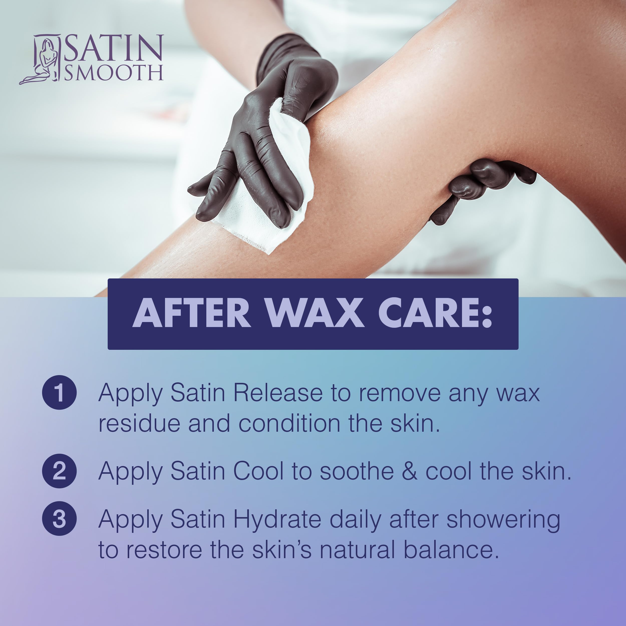 Satin Smooth at-home wax session setup showing comprehensive accessories for reliable results.