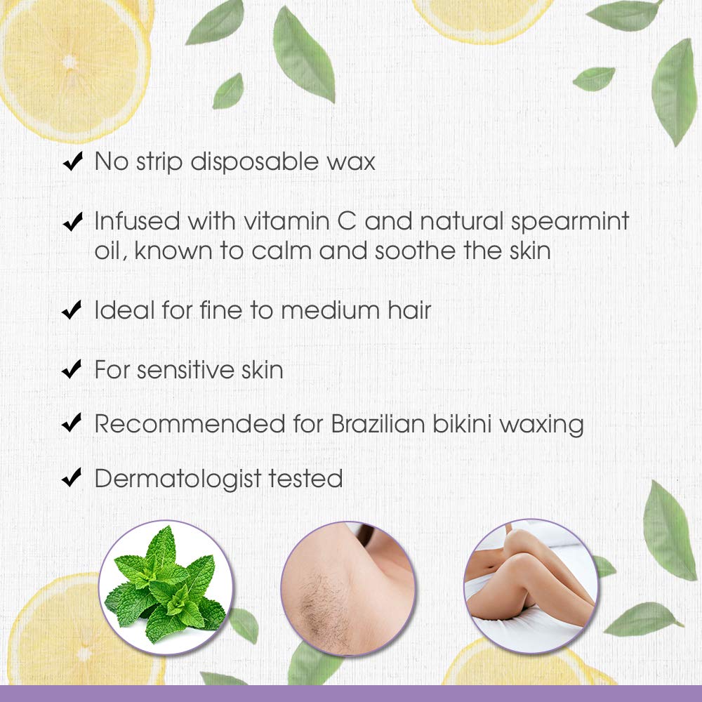 SATIN SMOOTH Citrus Mojito wax bikini-area use for sensitive skin.