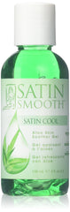 SATIN SMOOTH cooling aloe vera skin-soother bottle for post-wax soothing relief.