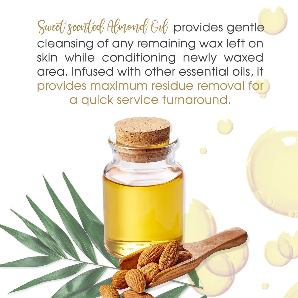 SATIN SMOOTH easy-application oil spreads smoothly for fast post-wax care.