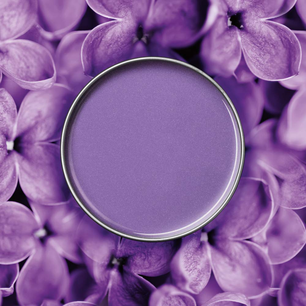 SATIN SMOOTH Lavender Wax jar being scooped for easy, mess-free application