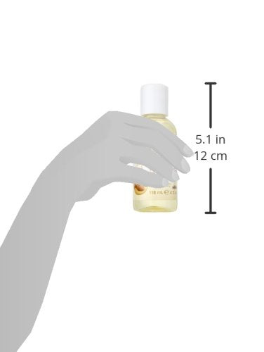 SATIN SMOOTH Release wax residue remover 4 oz bottle highlighting convenient travel-size option.