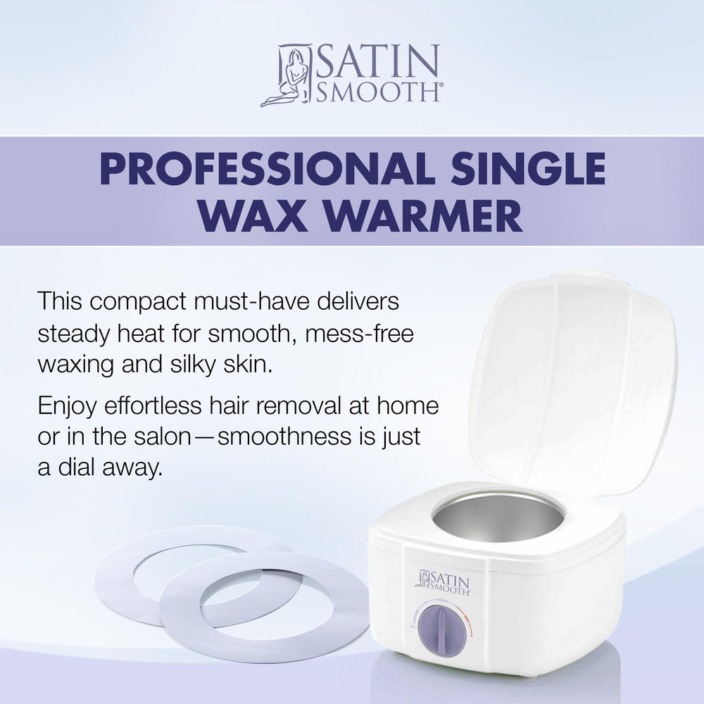 SATIN SMOOTH SSW12C wax warmer side controls enable precise heat adjustments.