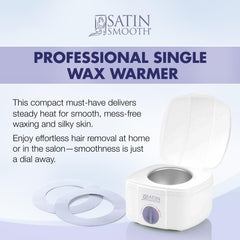 SATIN SMOOTH SSW12C wax warmer side controls enable precise heat adjustments.