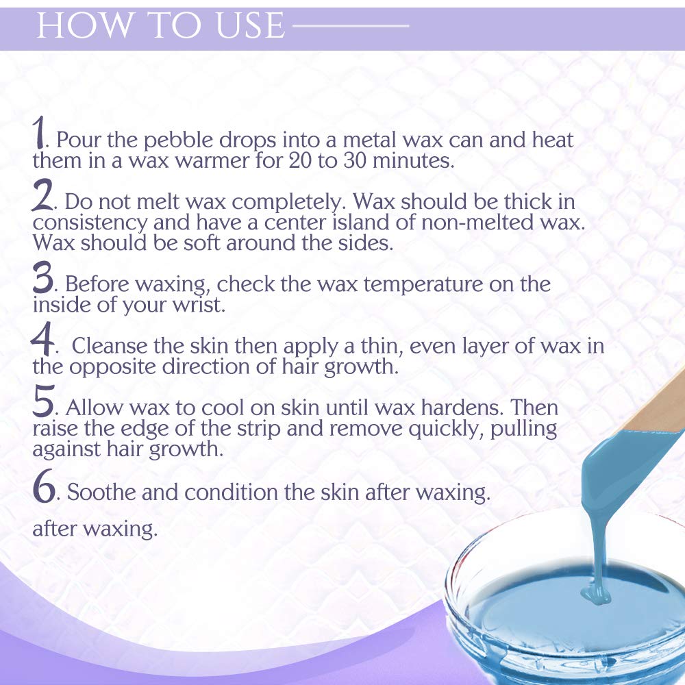 Satin Smooth titanium blue hard wax azulene oil vitamin E supports professional waxing sessions