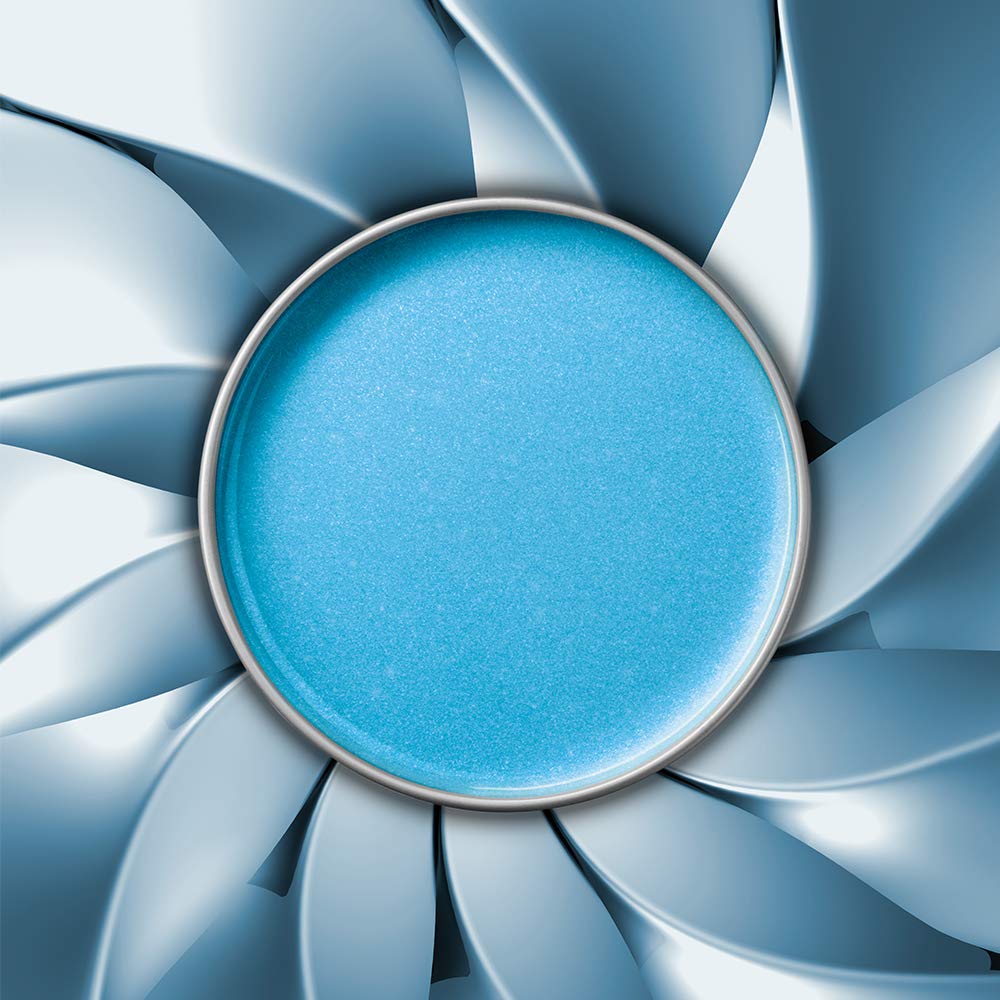 Satin Smooth Titanium Blue cruelty-free formula label emphasizes animal-friendly product.