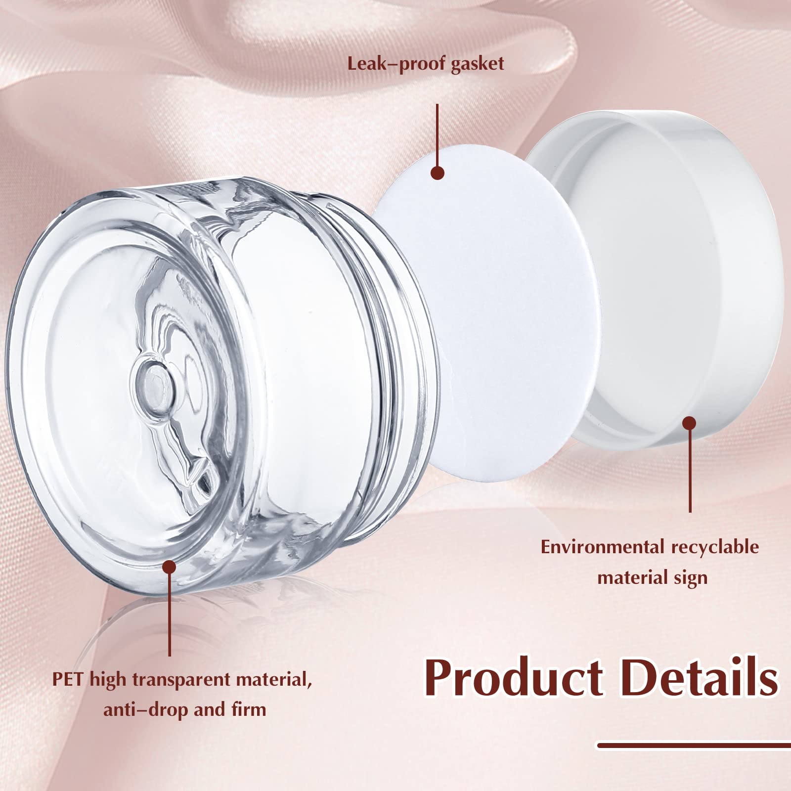 SATINIOR DIY body butter and scrub jars for homemade skincare.