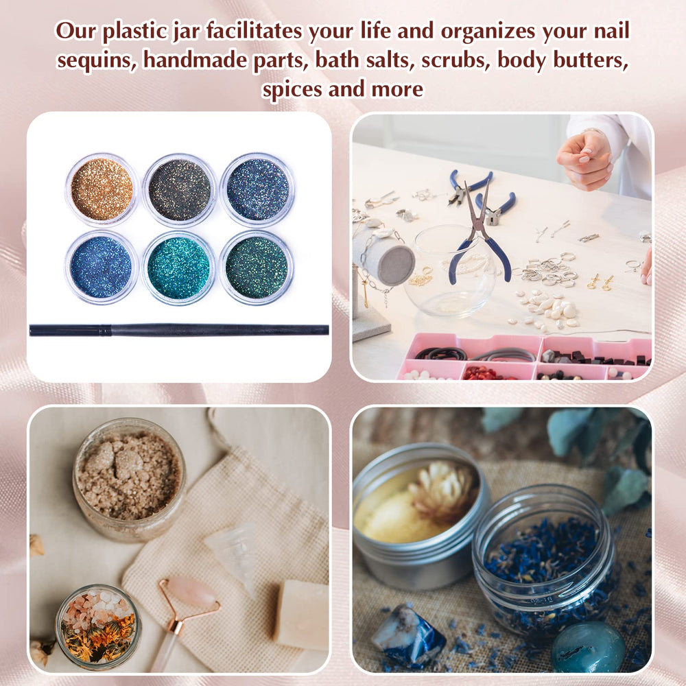 SATINIOR small jars for jewelry or beads organization.