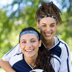 SATINIOR soccer headband adjustable buckle demonstrates customizable fit for comfort.