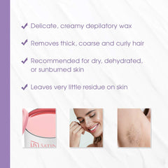 SATIN SMOOTH Deluxe Cream Wax on underarms for sensitive areas