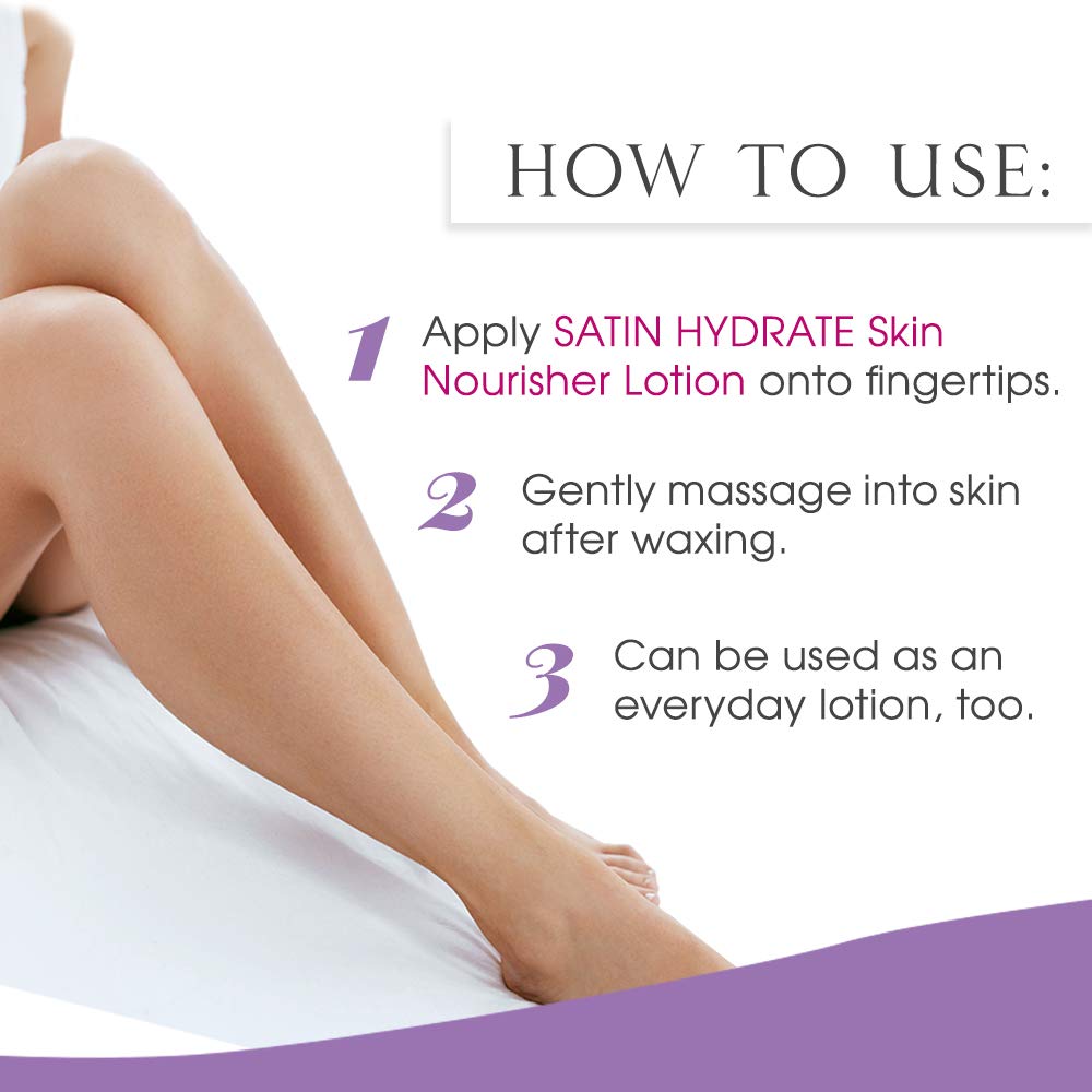 SATIN SMOOTH lightweight moisturizer texture swatch shows fast absorption.