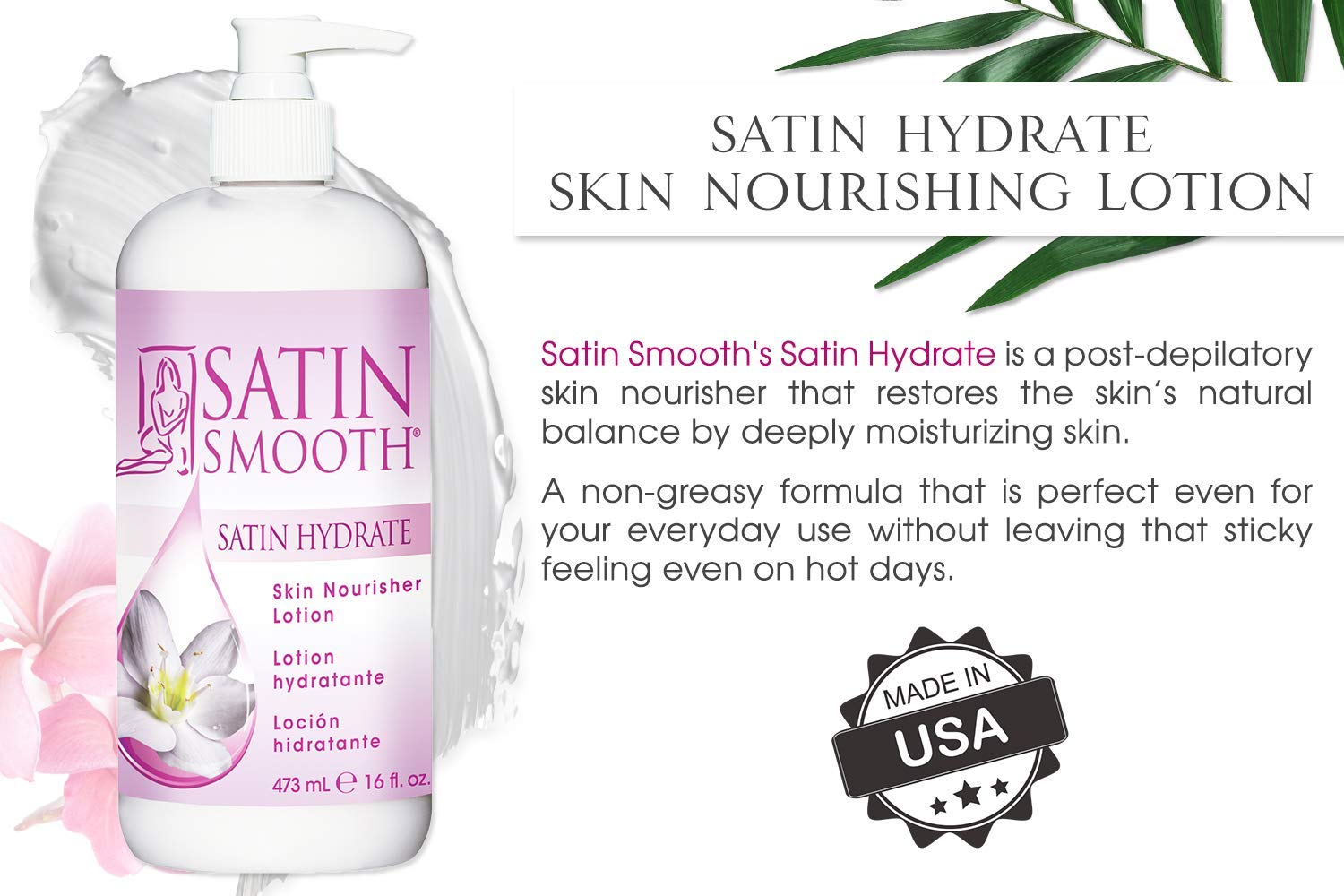 SATIN SMOOTH professional packaging hints at spa-grade care at home.