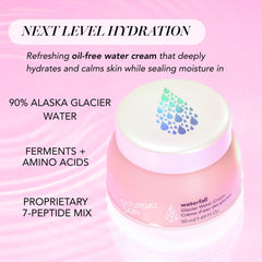 Saturday Skin Alaska Glacier Water bottle highlights mineral-rich hydration for lasting moisture