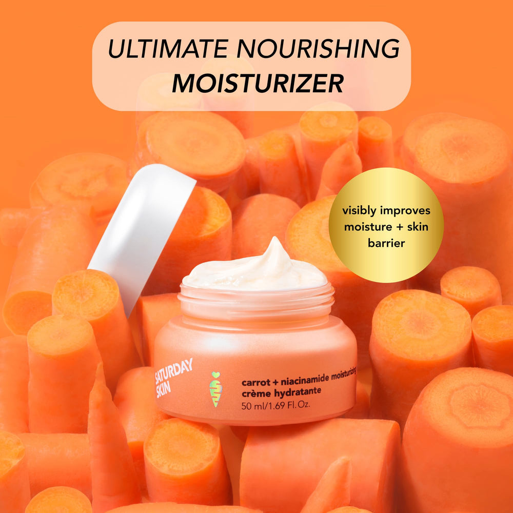 Saturday Skin cream with ceramides and centella supports a resilient skin barrier.