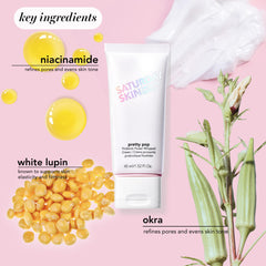 Saturday Skin Pretty Pop cream swirl texture shows luxurious absorbent hydration