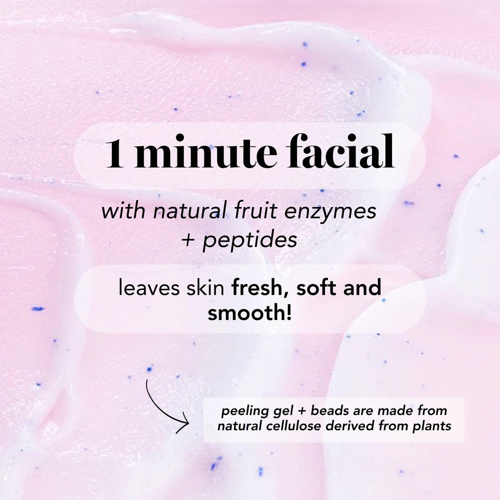 Saturday Skin Rub-A-Dub on-hand texture showing gentle exfoliation and quick glow