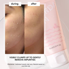 Saturday Skin Rub-A-Dub exfoliation action demonstrates non-scratch cellulose polishing