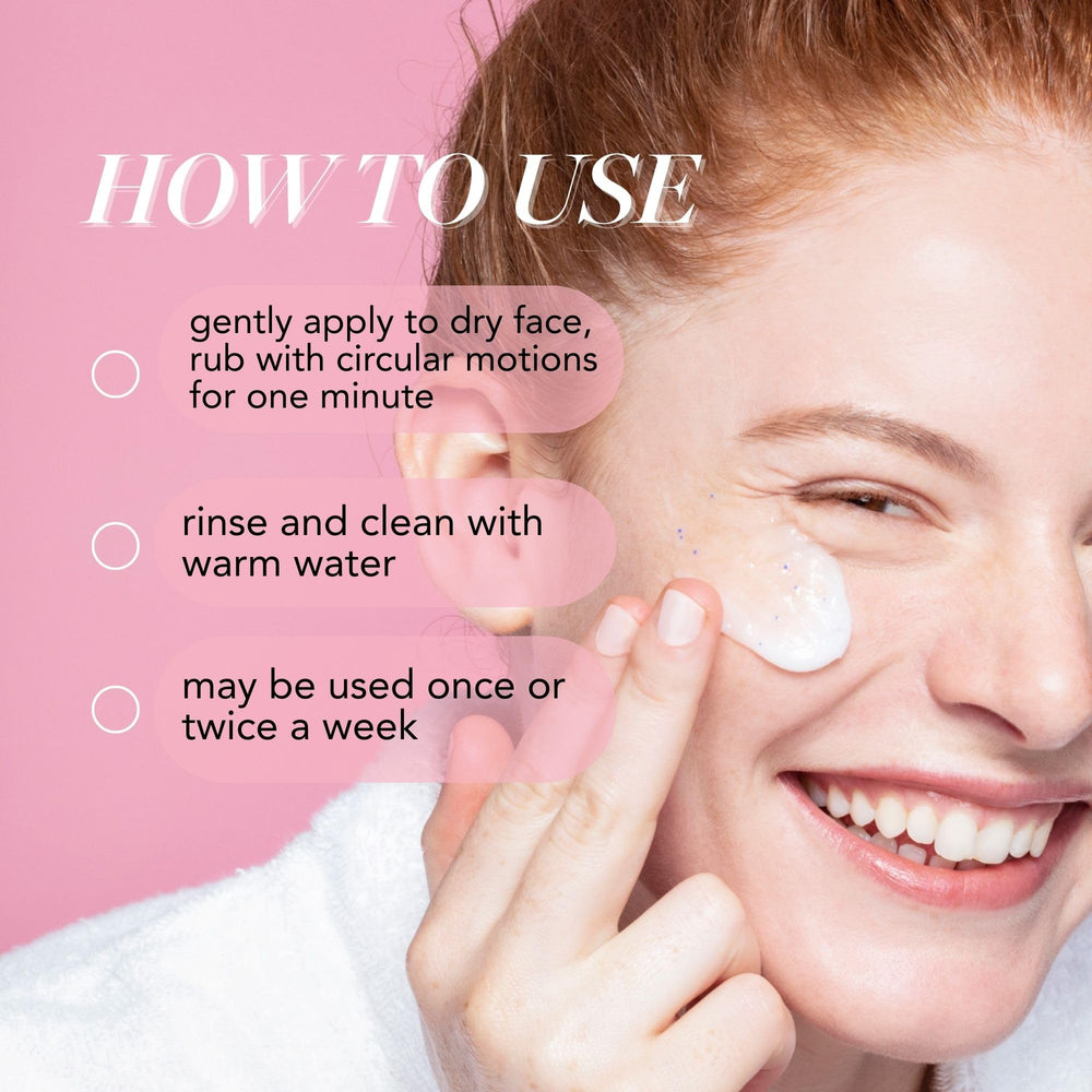 Saturday Skin Rub-A-Dub helps clarify pores with gentle exfoliation around nose