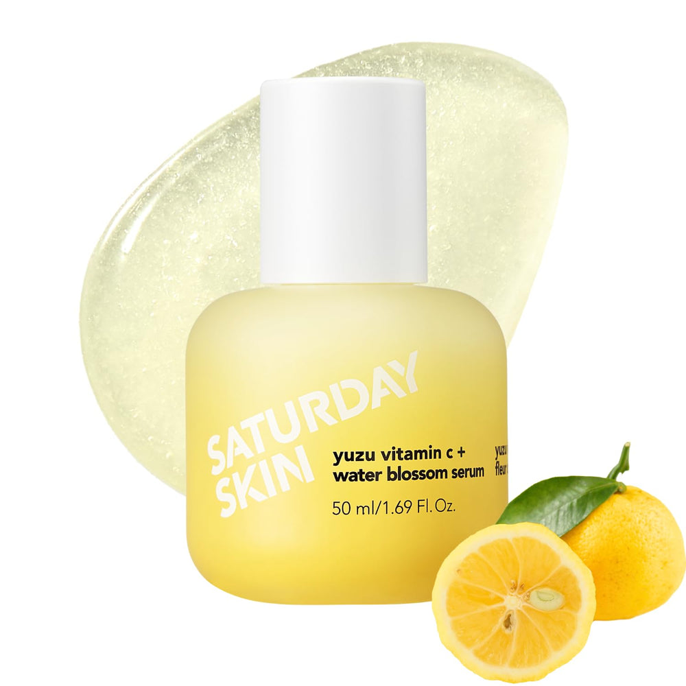 Saturday Skin vitamin-c-serum-yuzu-bottle closeup showing brightening texture