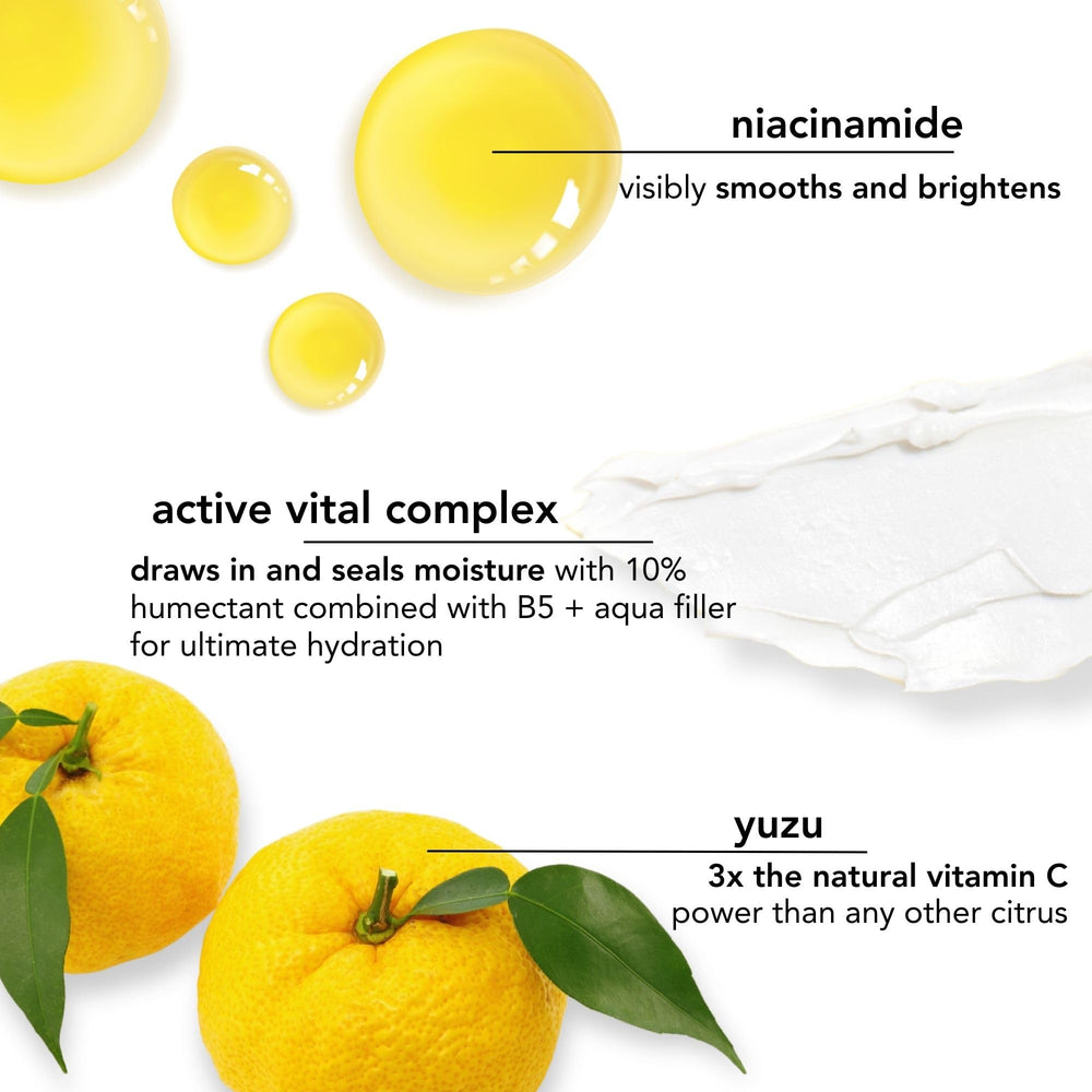 Creamy texture of Saturday Skin Yuzu Eye Balm melts in to brighten the eye contour.