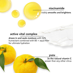 Creamy texture of Saturday Skin Yuzu Eye Balm melts in to brighten the eye contour.
