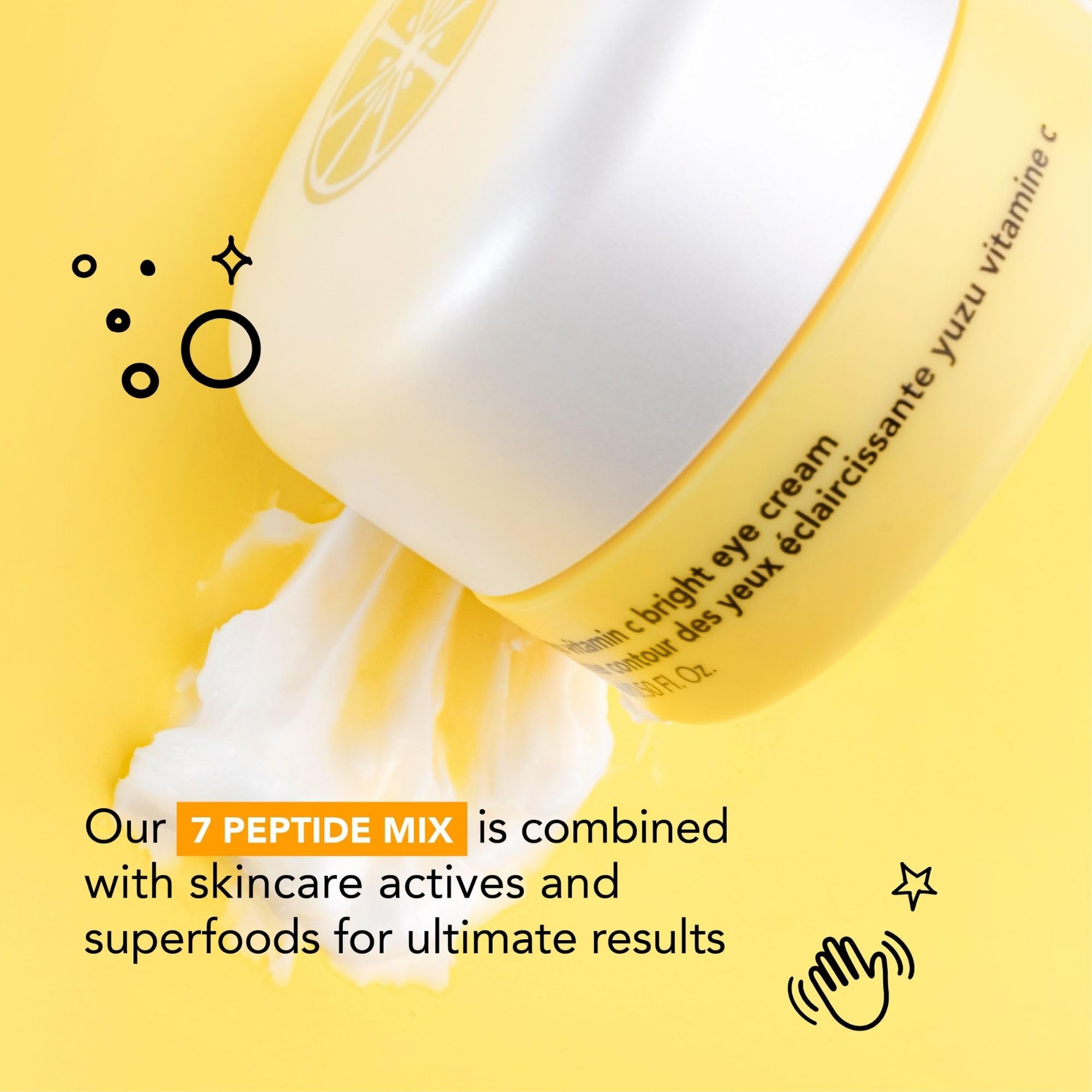 Routine shot showing eye balm with other Saturday Skin products for a complete glow.