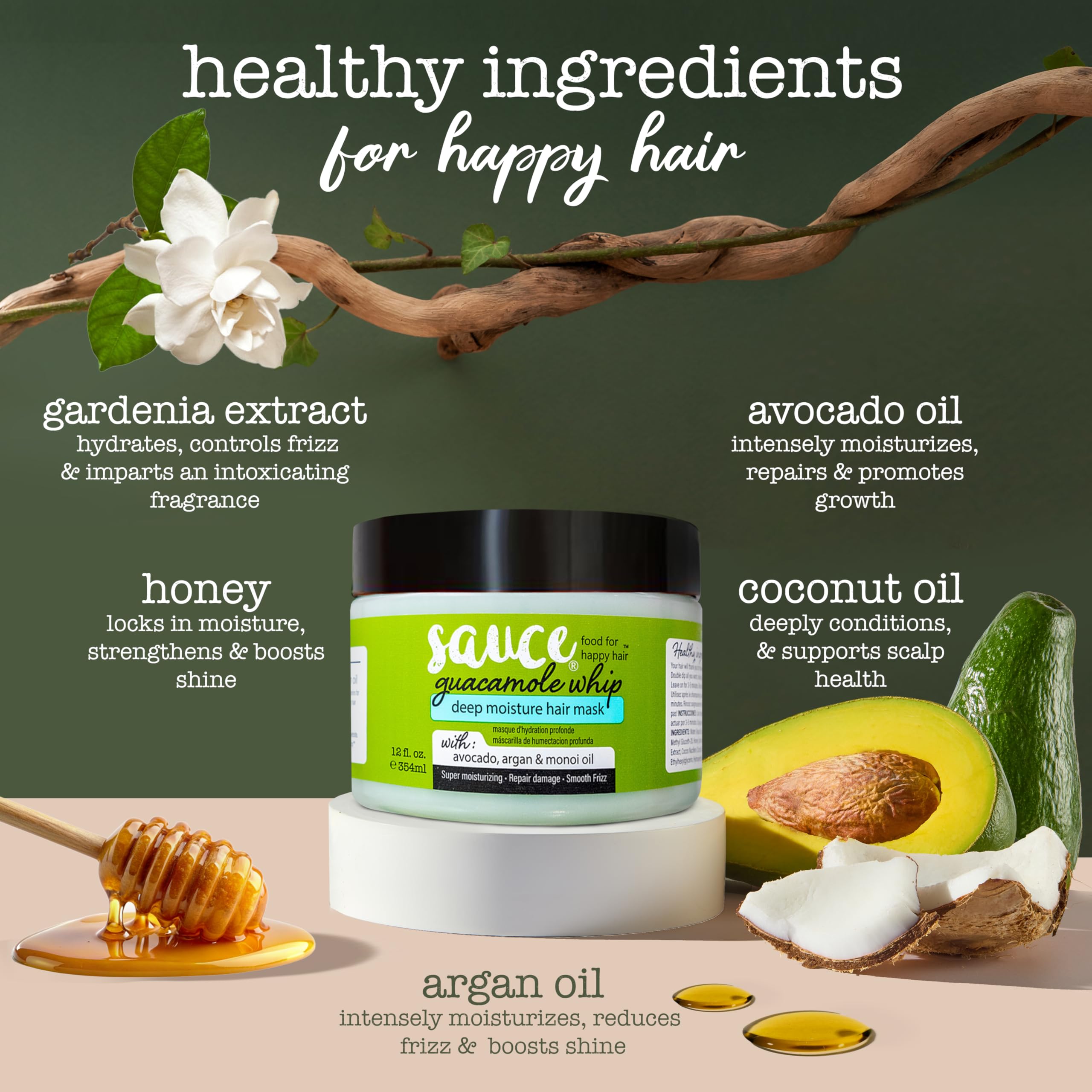 Applying Sauce Beauty Guacamole Whip through damp hair for 3-5 minutes.