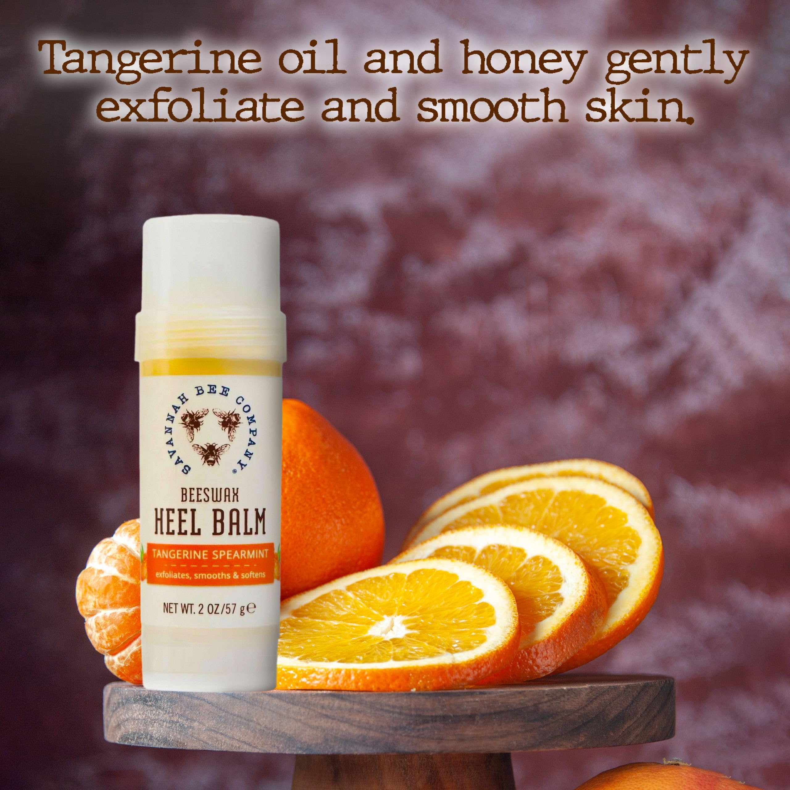 Savannah Bee Company beeswax heel balm texture swatch illustrating creamy consistency