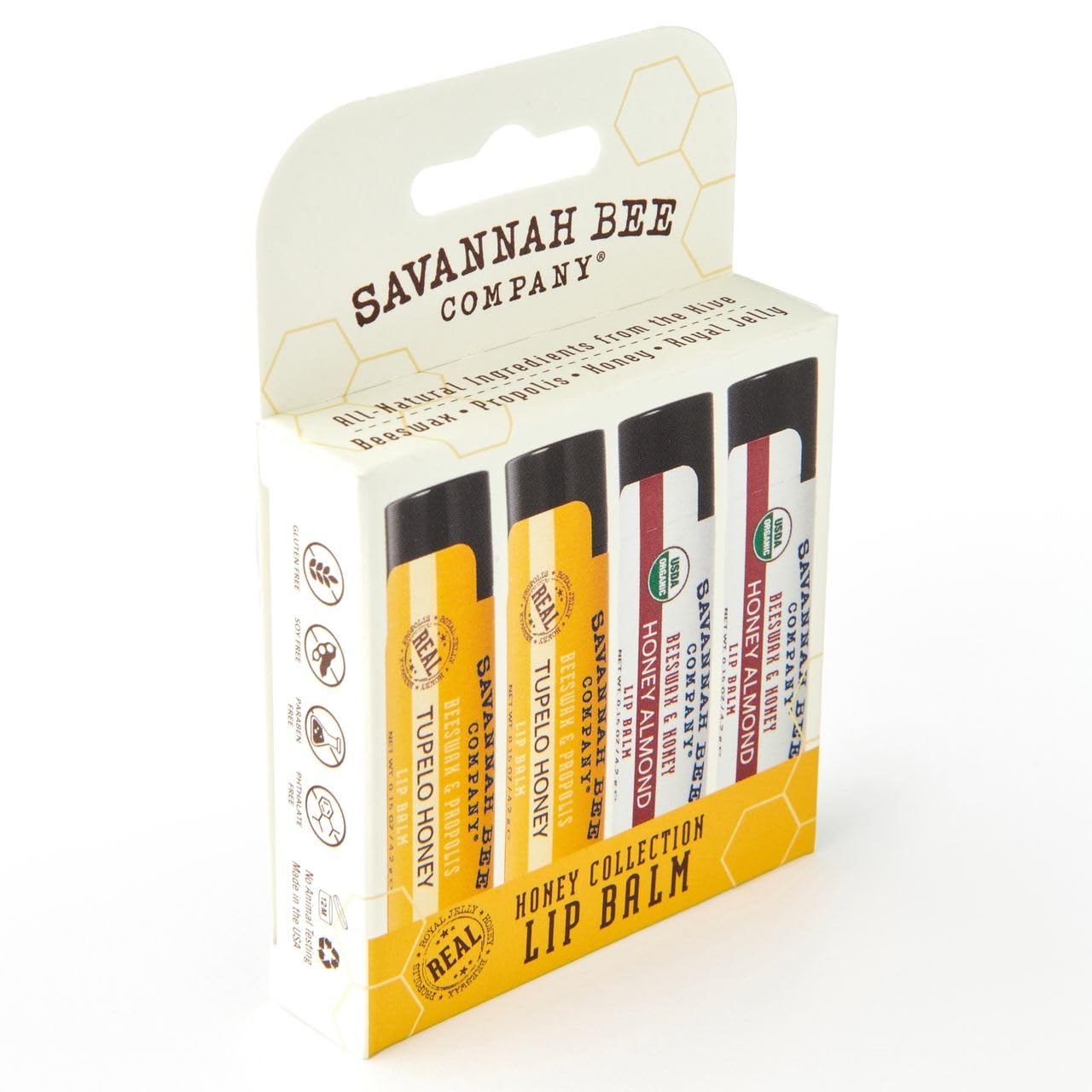 Savannah Bee lip balm gift set presented as a thoughtful gift for lip care lovers.