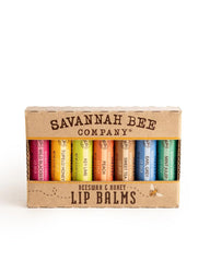 Savannah Bee Company Bee the Balm lip balm tube showing Tupelo honey, ideal for daily lip nourishment.