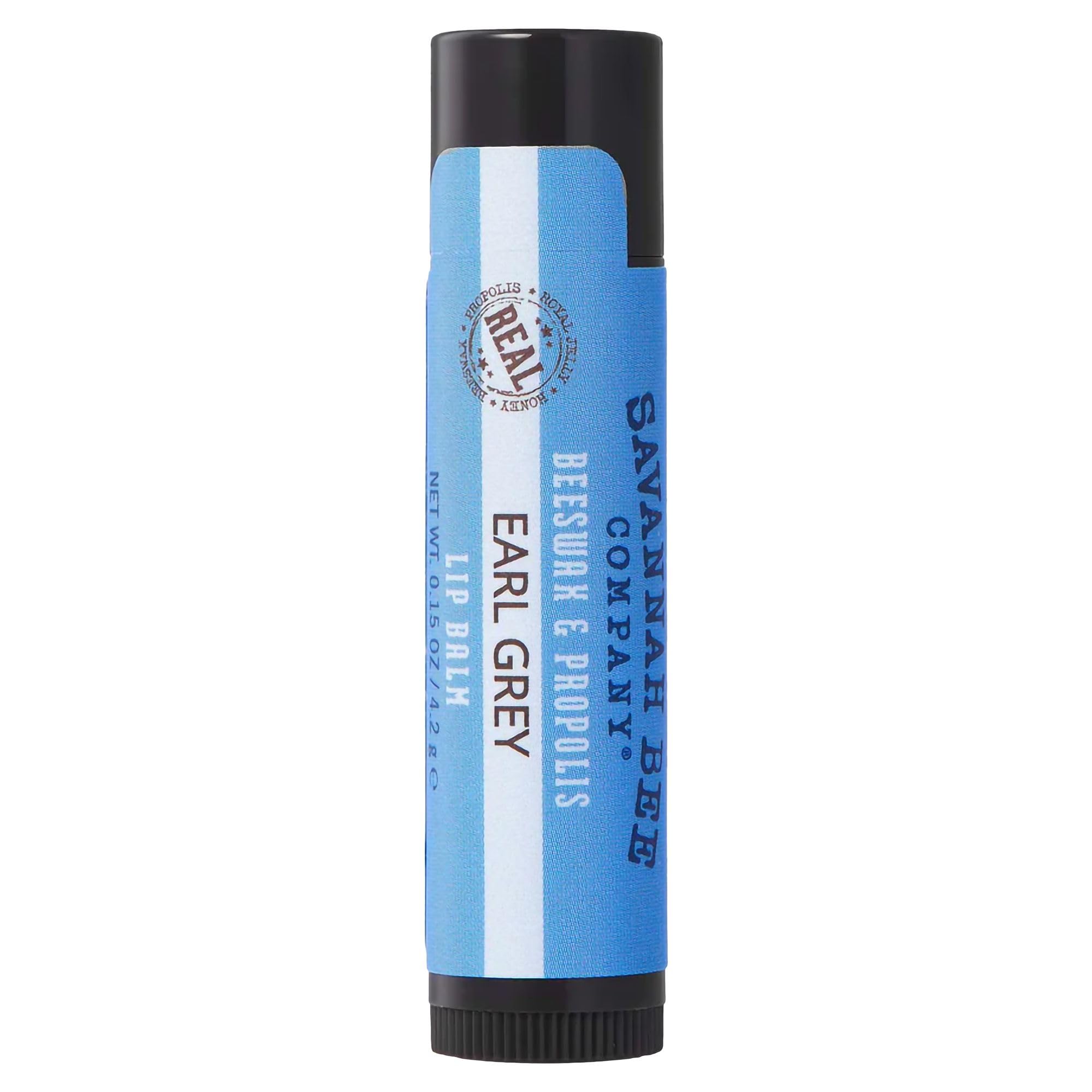 Savannah Bee Company lip balm tube delivers lasting hydration for dry lips.