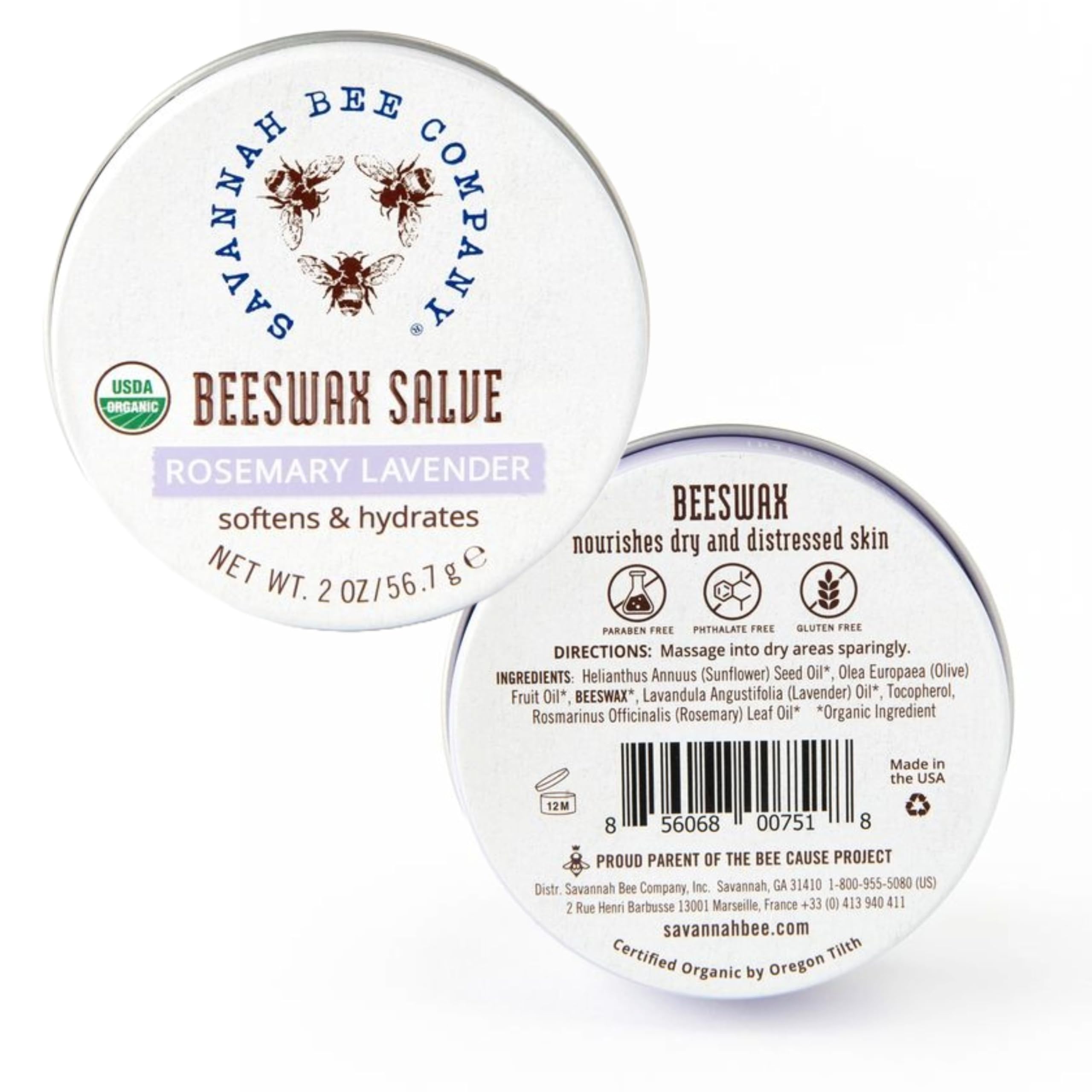 Savannah Bee Original Beeswax Salve packaging display suggesting gift-ready skincare solution.