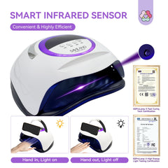SAVILAND hand inside use shows automatic curing with motion sensor.
