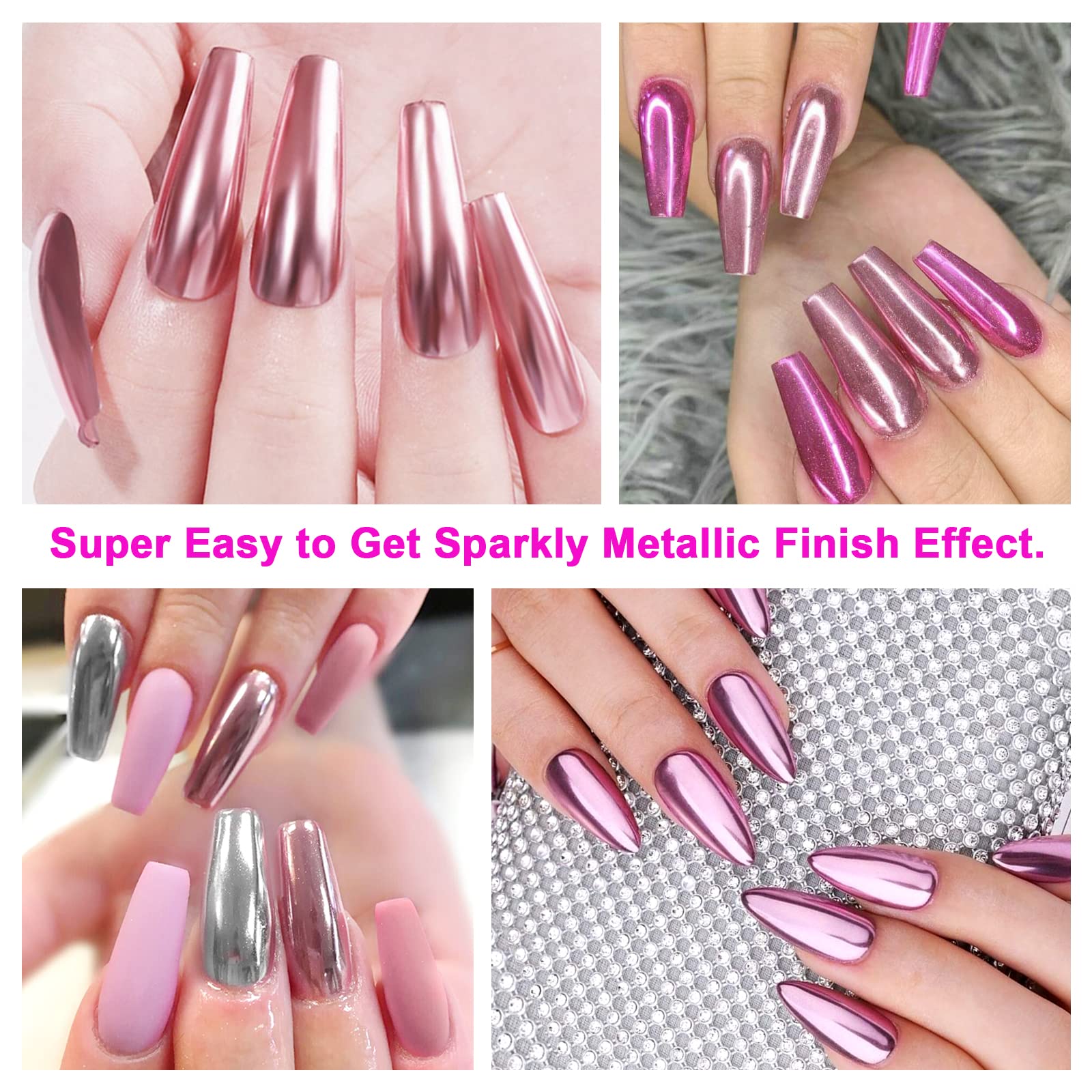 SAVILAND 3D chrome nail art techniques for dimensional effects