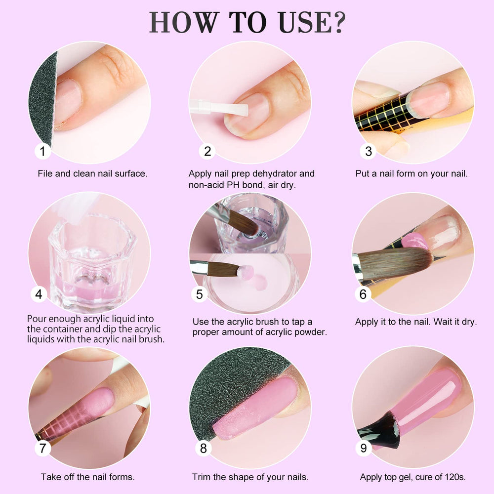 Saviland acrylic liquid home DIY setup ideal for nail enthusiasts.